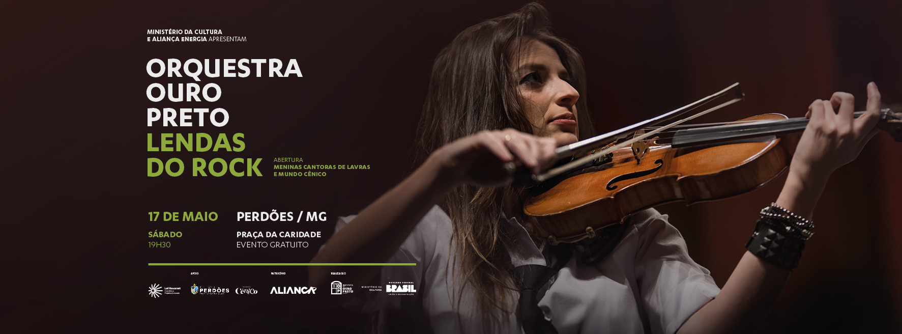 PERDÕES/MG – Orquestra Ouro Preto: Lendas do Rock