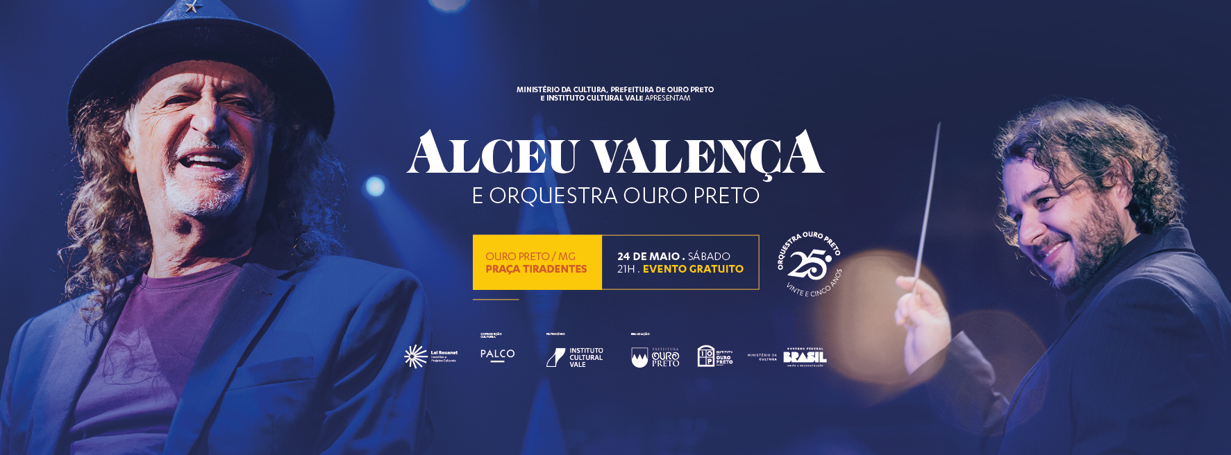 OURO PRETO/MG – Alceu Valença e Orquestra Ouro Preto